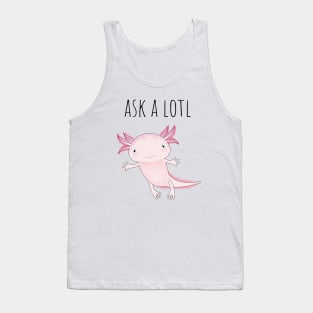 Axolotl Cute Pink Print Tank Top